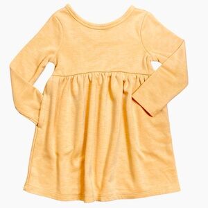 Cat & Jack 2T long sleeve yellow dress with pockets